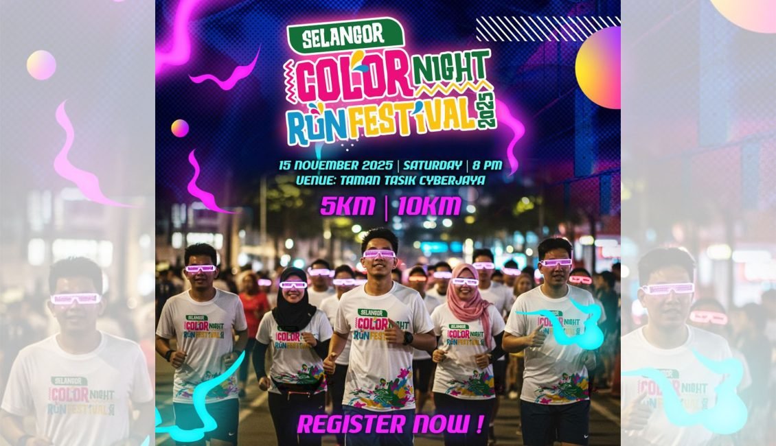 Selangor Color Night Run Festival 2025 Cyberjaya