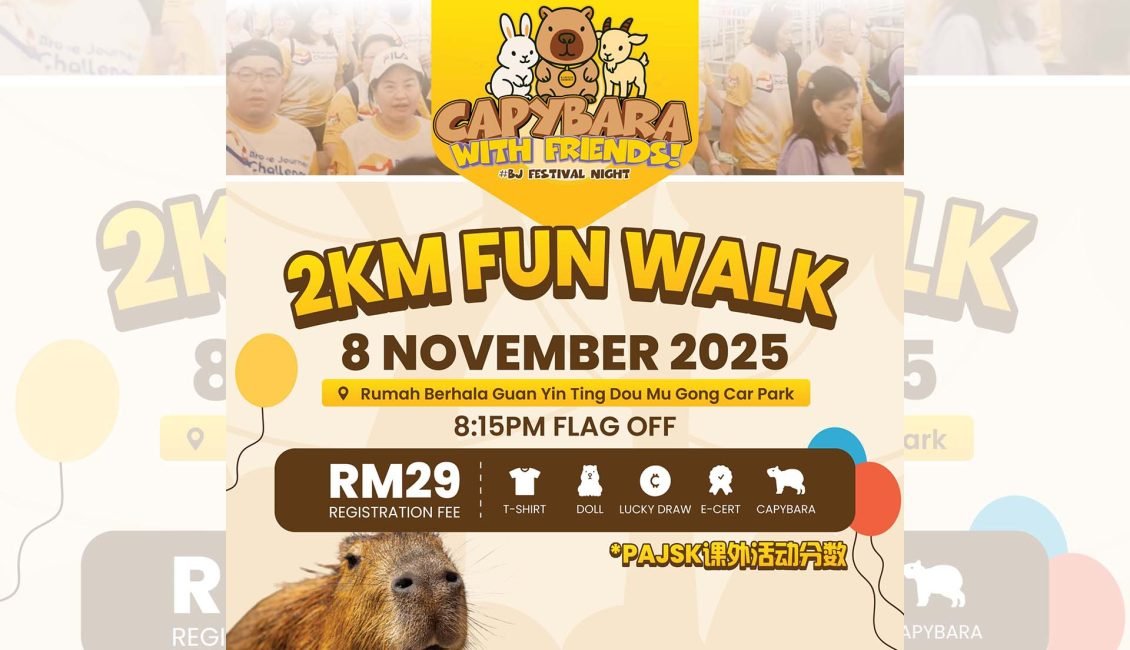 Capybara With Friends 2KM Fun Walk