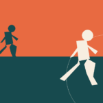 Illustration of two runners at different paces representing a fun run versus a marathon