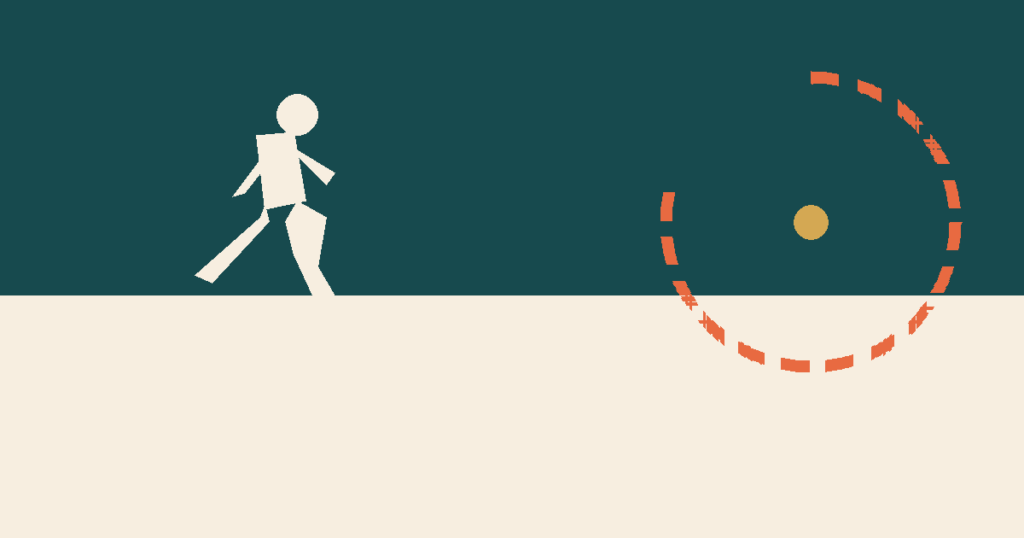 Illustration of a runner beside a progress arc representing an 8-week 10K training plan