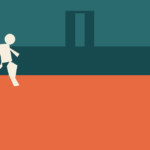 Illustration of a city skyline with twin towers and a runner representing the Klang Valley running guide