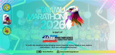 TAWAU MARATHON 2026 event banner