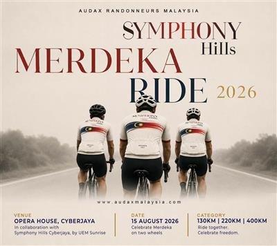 Audax Symphony Hills Merdeka Ride 2026 event banner