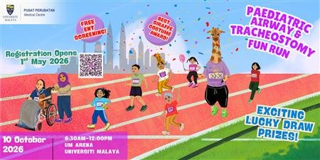 UMMC Paediatric Airway & Tracheostomy Fun Run event banner