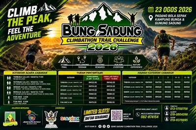 BUNG SADUNG CLIMBATHON TRAIL FUN HIKE event banner