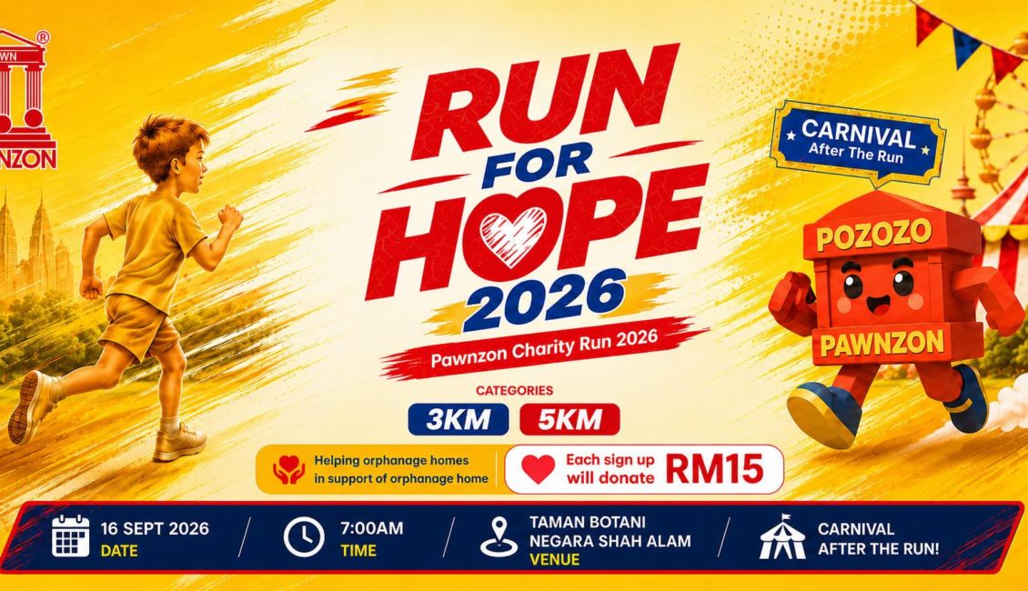 RUN FOR HOPE 2026 - Pawnzon Charity Run event banner