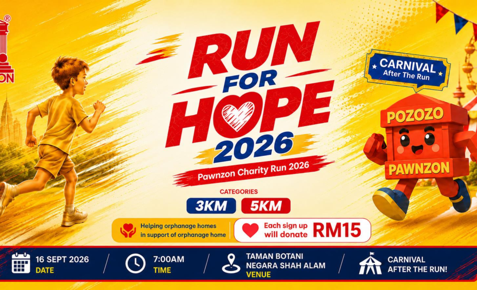 RUN FOR HOPE 2026 - Pawnzon Charity Run event banner