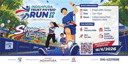 Indahpura Trust Physio Run 2026 powered by Genting Indahpura event banner