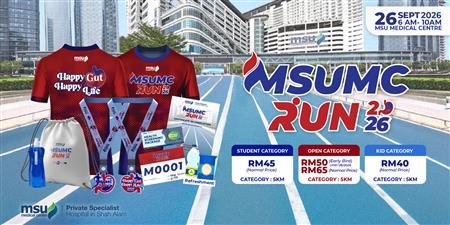 MSUMC RUN 2026 ( HAPPY GUT, HAPPY LIFE) event banner