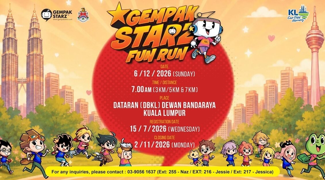 Gempak Starz Fun Run 2026 event banner