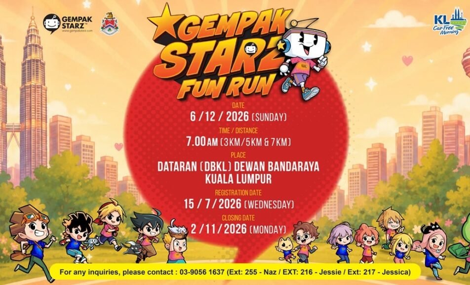 Gempak Starz Fun Run 2026 event banner