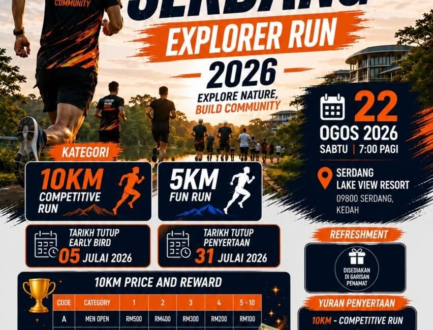 10km Serdang Explorer Run 2026 event banner