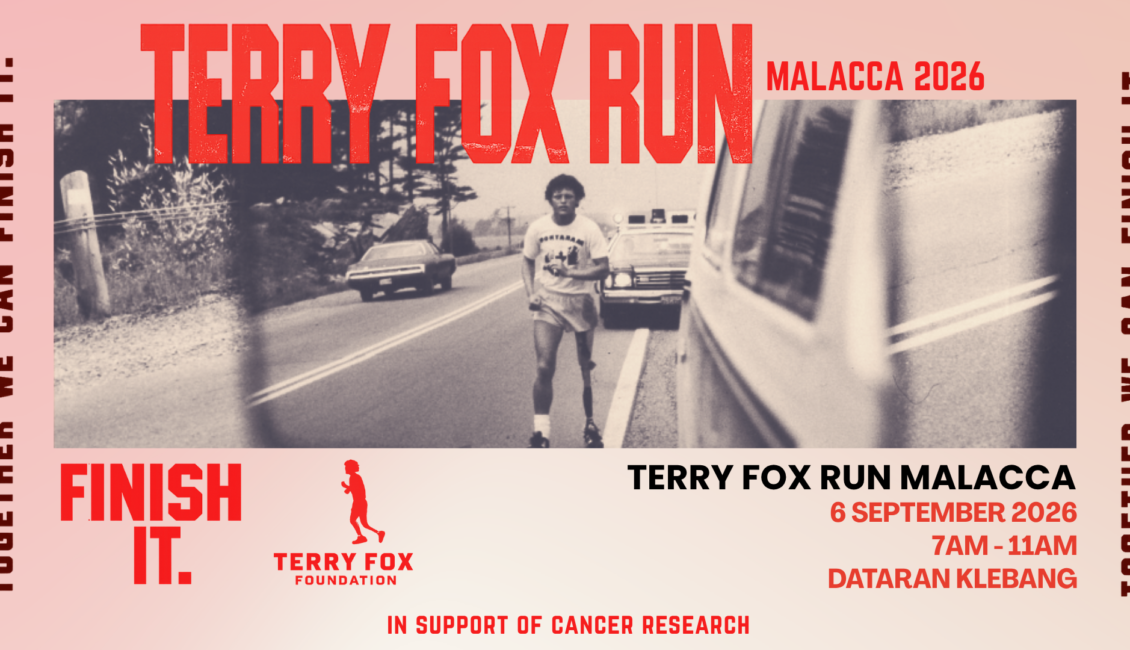 Terry Fox Run Malacca 2026 event banner