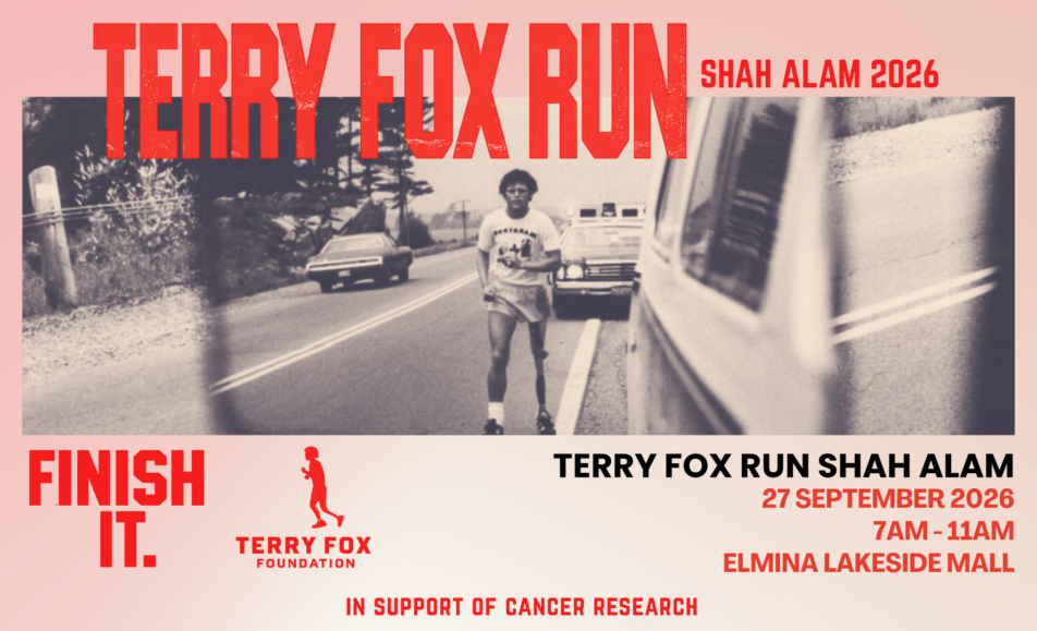 Terry Fox Run Shah Alam 2026 event banner