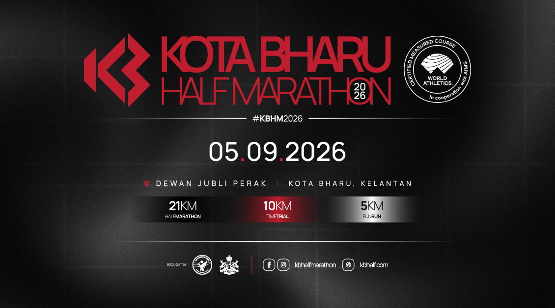Kota Bharu Half Marathon 2026 event banner