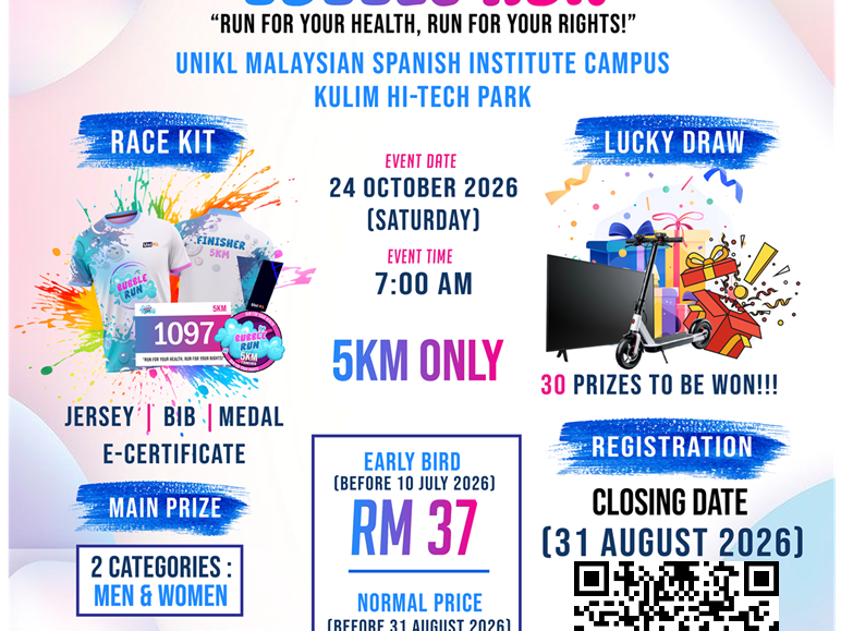 Bubble Run - Run For Rights event banner