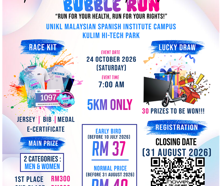 Bubble Run - Run For Rights event banner