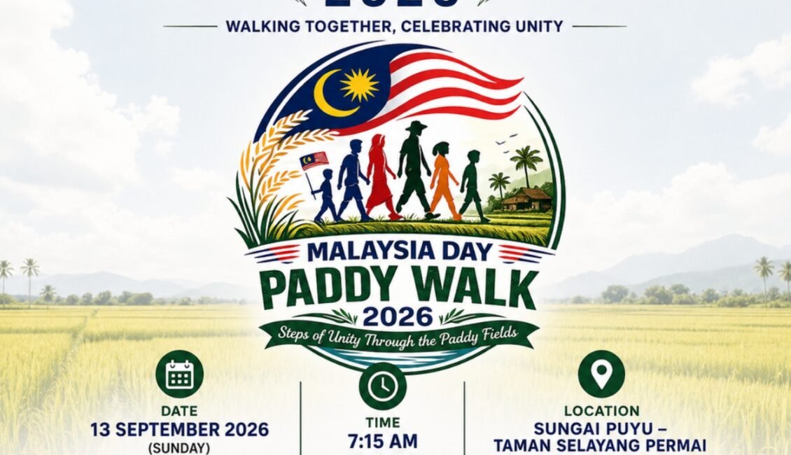 Malaysia Day Paddy Walk 2026 event banner
