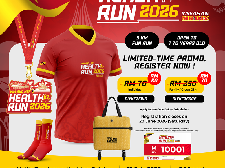 Him & Her Health Run 2026 - Sarawak event banner