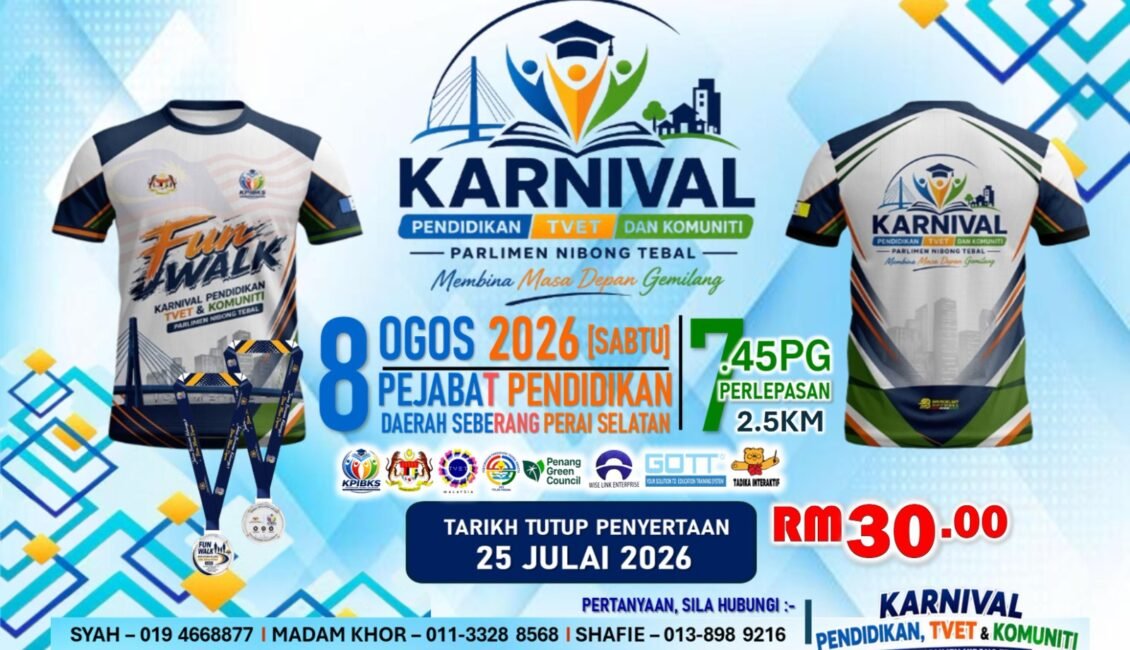 Karnival Pendidikan, TVET & Komuniti Fun Walk event banner