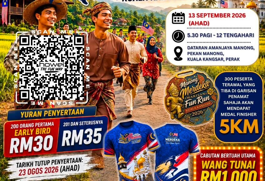 Manong Merdeka Warisan Fun Run 2026 event banner
