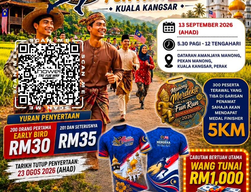 Manong Merdeka Warisan Fun Run 2026 event banner
