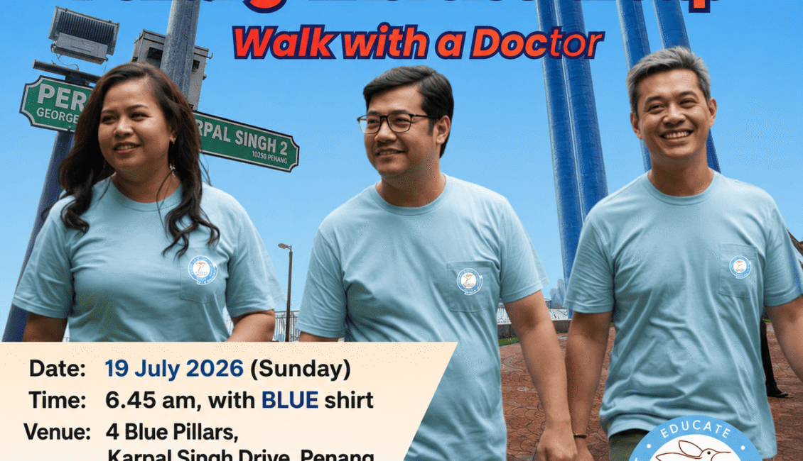 Diabetes Malaysia Penang Exercise - Walk with Doctor (Second July Session) event banner