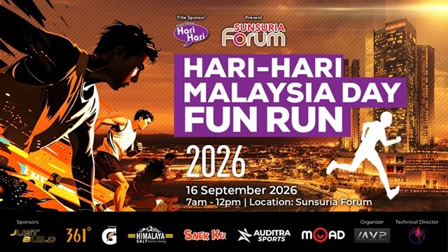SUNSURIA FORUM MALL HARI HARI MALAYSIA DAY FUN RUN 2026 event banner