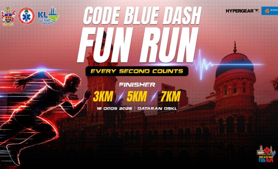 Code Blue Dash Fun Run 2026 event banner