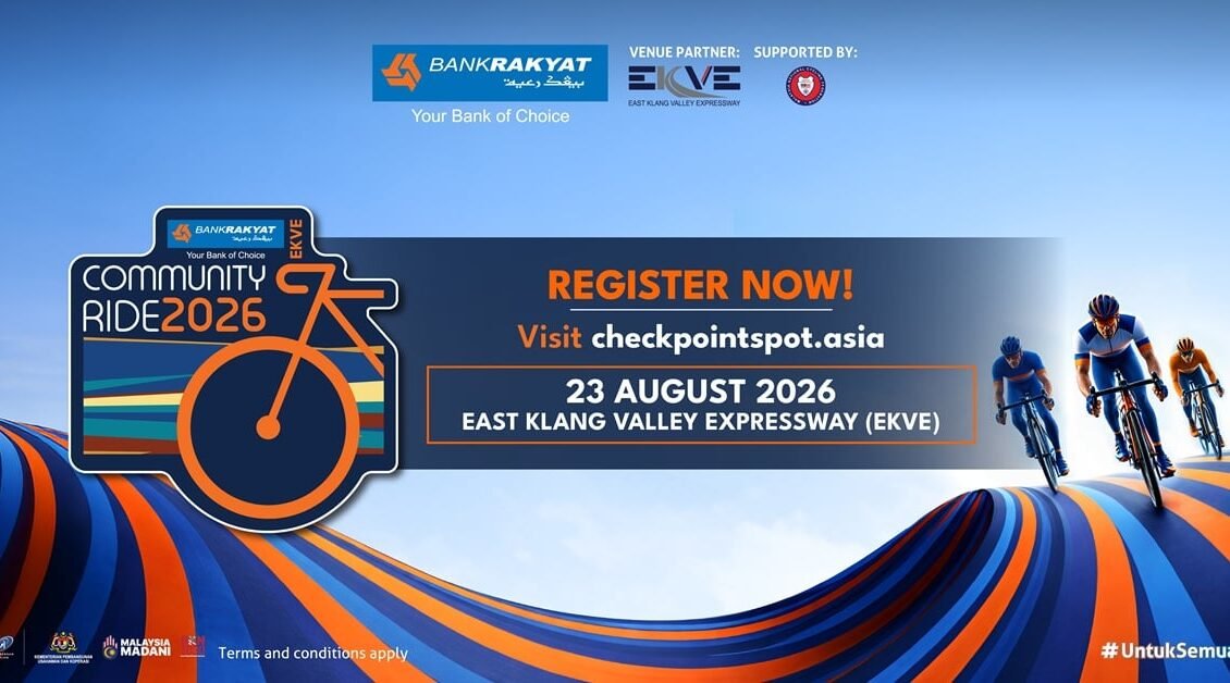 Bank Rakyat EKVE Community Ride 2026 event banner