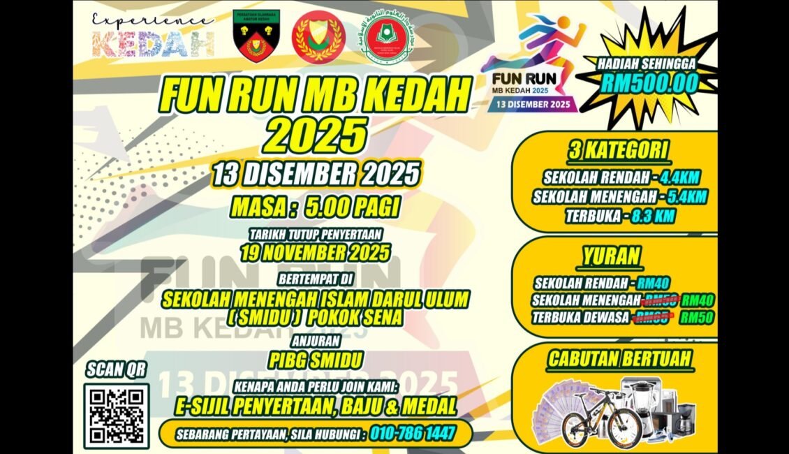Fun Run MB Kedah event banner