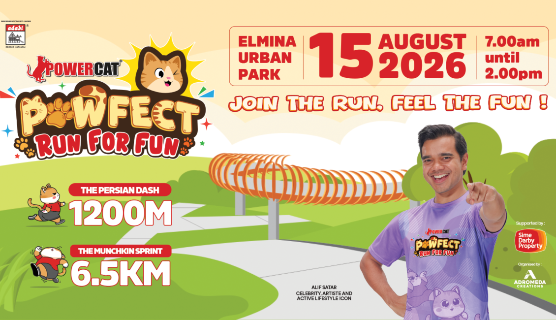 Powercat Pawfect Run For Fun event banner