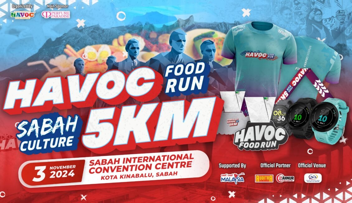 Havoc Food Run Sabah Culture event banner