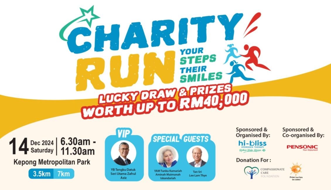 Charity Run, Your Steps Their Smile event banner