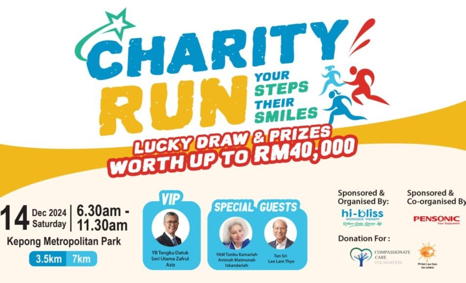 Charity Run, Your Steps Their Smile event banner