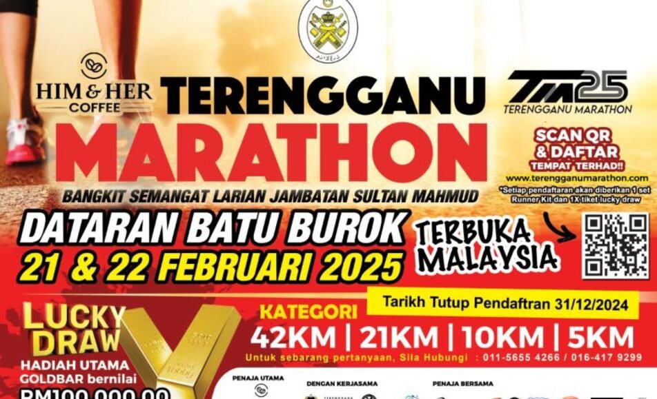 Terengganu Marathon 2025 event banner