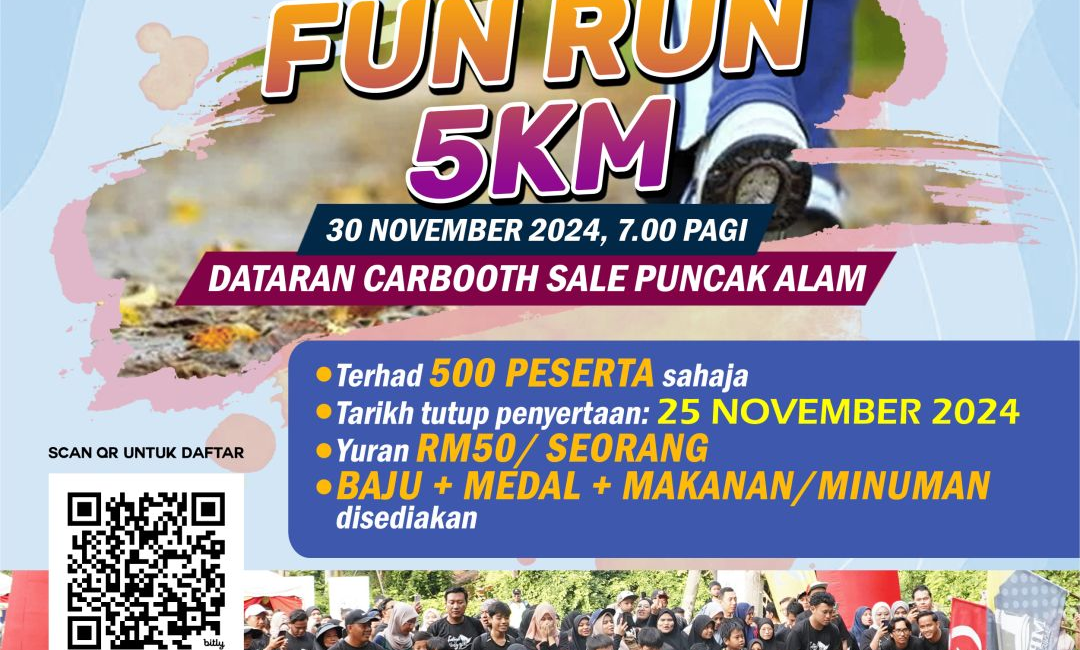 Fiesta Kebudayaan Madani Fun Run 2024 event banner