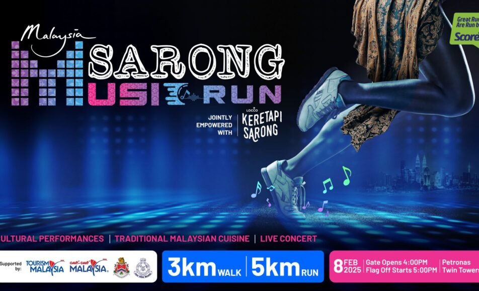Malaysia Sarong Music Run 2025 event banner