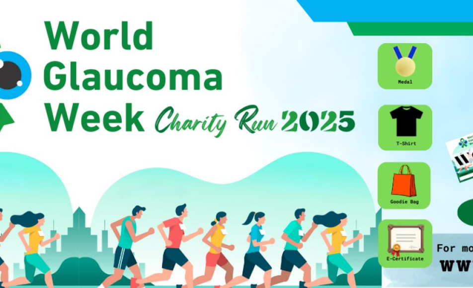World Glaucoma Week Charity Run 2025 event banner