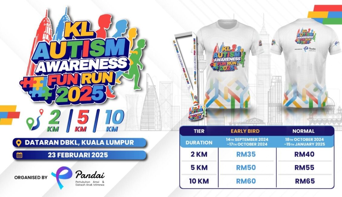 KL Autism Awareness Fun Run 2025 event banner