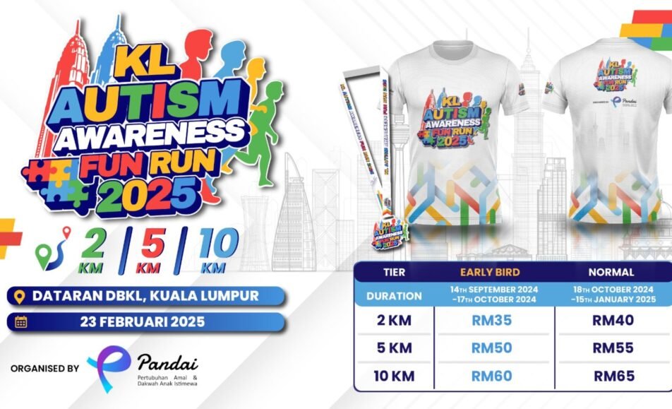 KL Autism Awareness Fun Run 2025 event banner