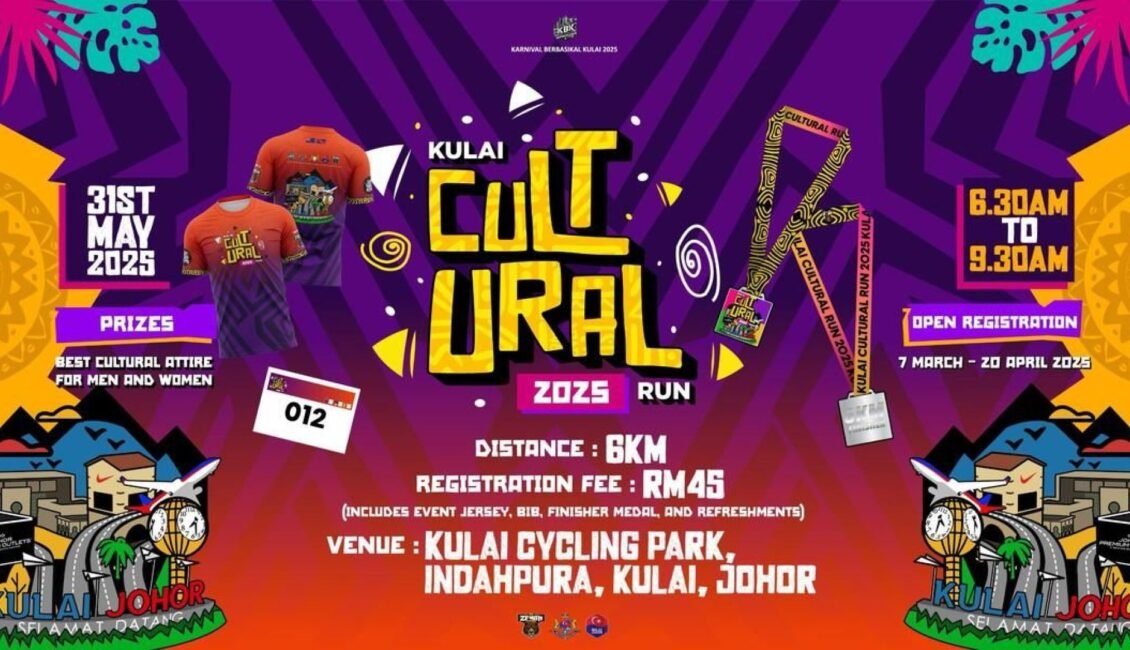 Kulai Cultural Run 2025 event banner