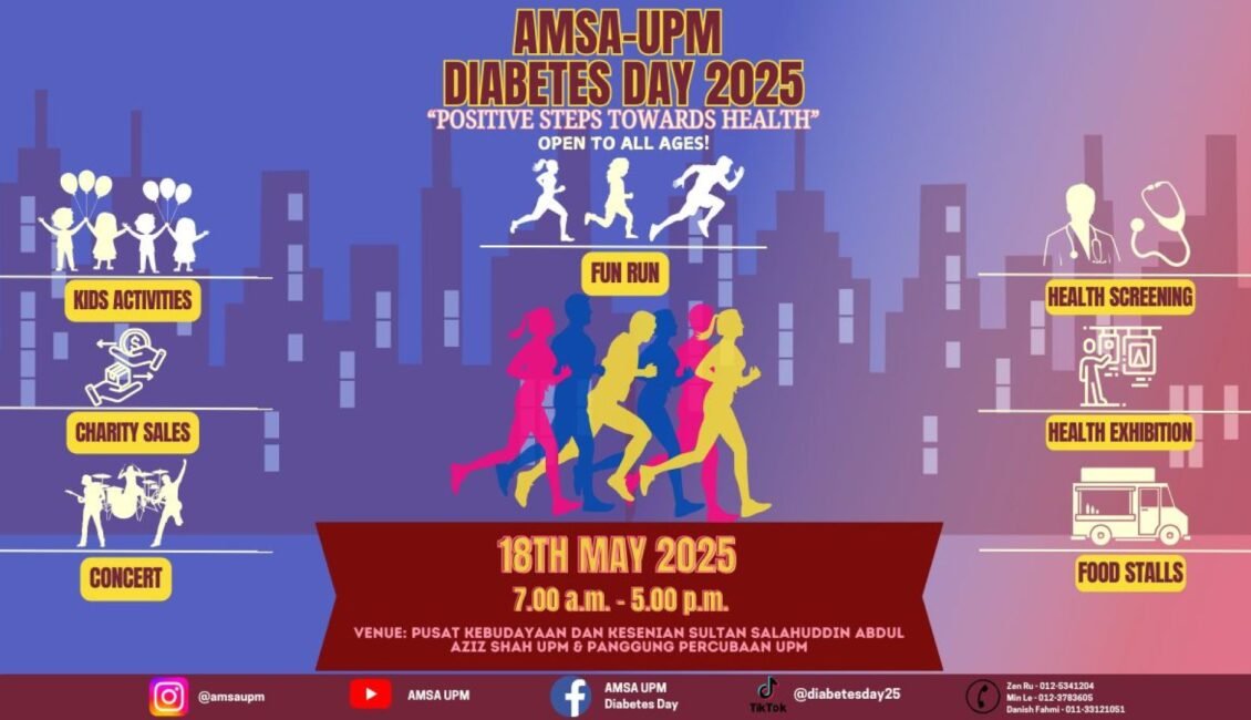 Diabetes Fun Run 2025 event banner
