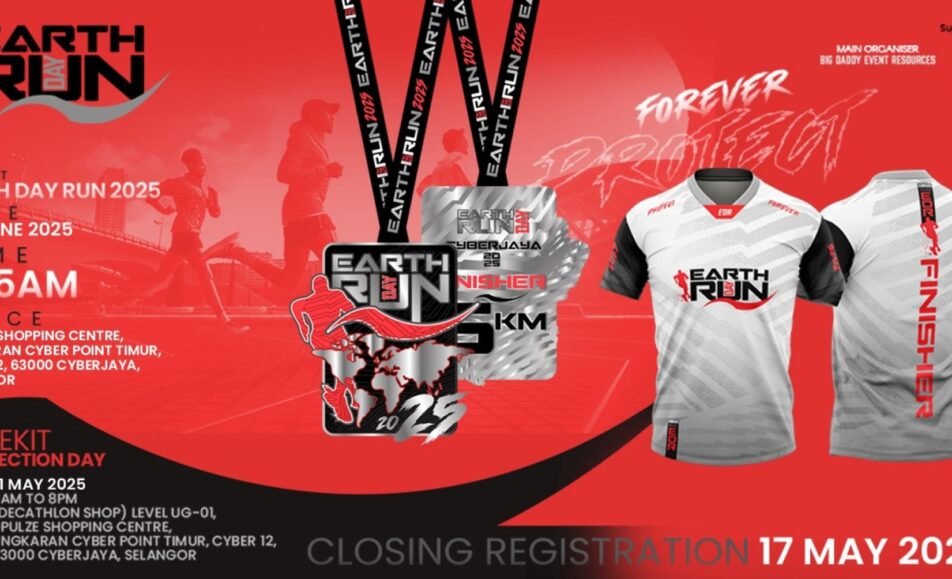 Earth Day Run Cyberjaya 2025 event banner