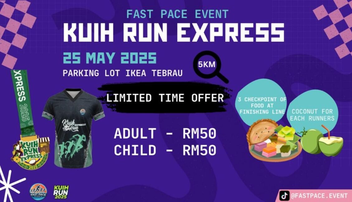 Kuih Run Express 2025 event banner