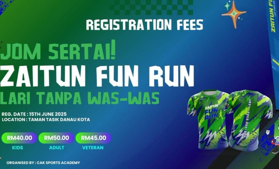 Zaitun Fun Run 2025 event banner