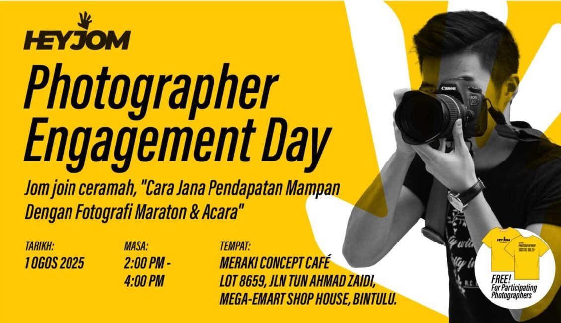 HeyJom Bintulu Photography Activation event banner