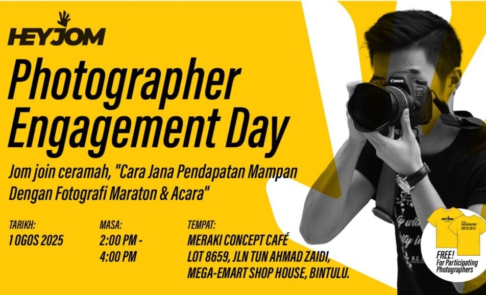HeyJom Bintulu Photography Activation event banner