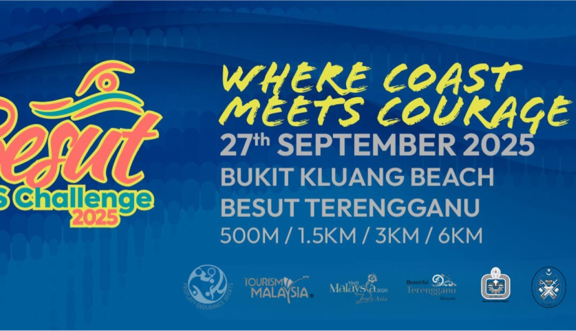 Besut Open Water Challenge 2025 event banner