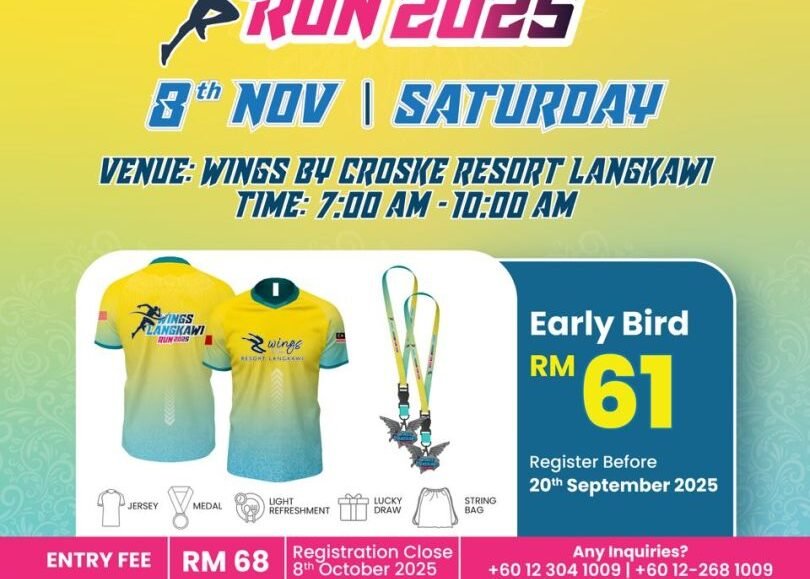 WINGS LANGKAWI FUN RUN 2025 event banner